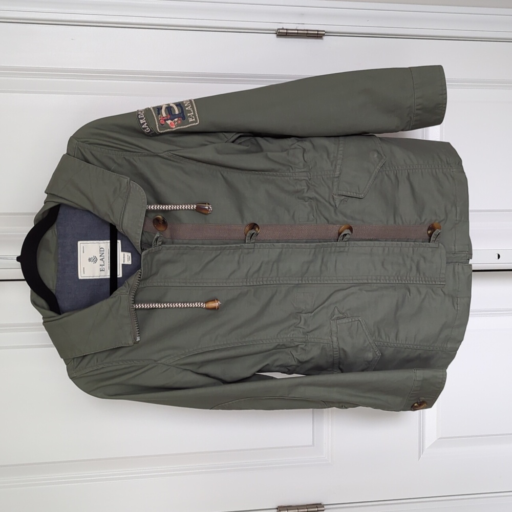 E Land utility jacket in green